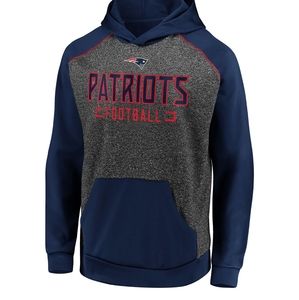 New England Patriots Gray / Blue Hoodie Pullover